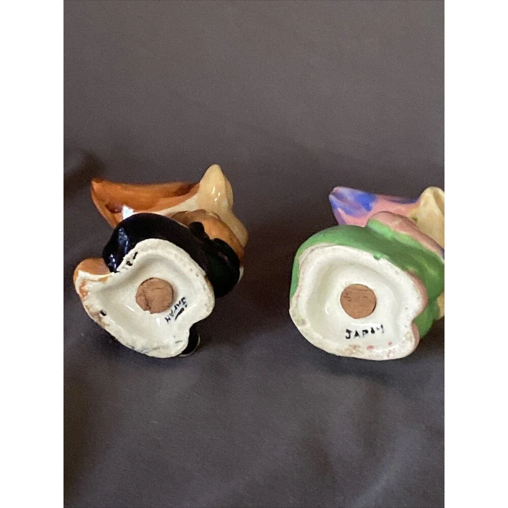 Elf Pixie Vintage Salt & Pepper Shaker Set Kneeling Japan